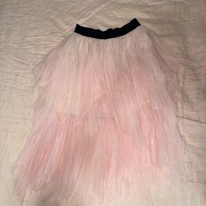 Elegant Pink Tulle Skirt